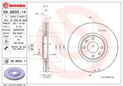 BREMBO 09.9935.11 — Disc de frână