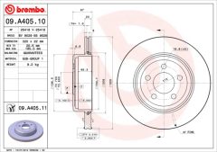BREMBO 09.A405.10 — Тормозной диск