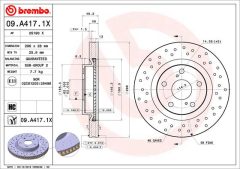 BREMBO 09.A417.1X — Disc de frână