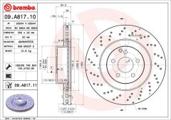 BREMBO 09.A817.10 — Disc de frână