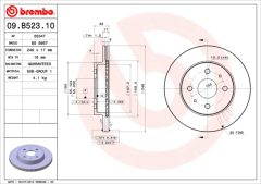 BREMBO 09.B523.11 — Disc de frână