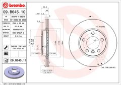 BREMBO 09.B645.11 — Тормозной диск