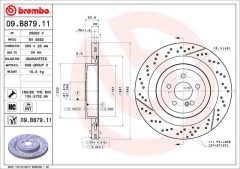 BREMBO 09.B879.11 — Тормозной диск