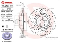 BREMBO 09.C127.33 — Тормозной диск