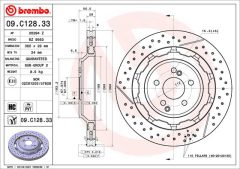BREMBO 09.C128.33 — Тормозной диск