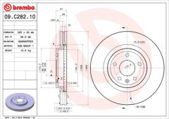 BREMBO 09.C282.11 — Disc de frână