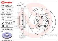 BREMBO 09.C549.21 — Тормозной диск