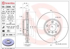 BREMBO 09.C896.11 — Disc de frână