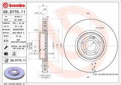 BREMBO 09.D770.11 — Disc de frână