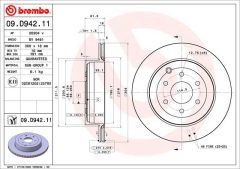BREMBO 09.D942.11 — Disc de frână