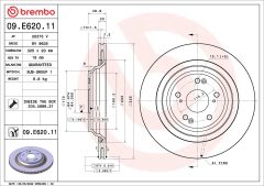 BREMBO 09.E620.11 — Disc de frână