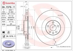 BREMBO 09.Y379.11 — Disc de frână