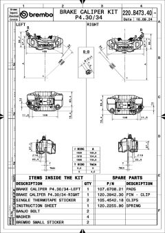 BREMBO 220B47340 — Тормозной суппорт