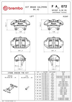 BREMBO F AD 072 — Тормозной суппорт