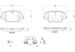BREMBO P 06 121 — Колодки тормозные дисковые