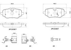 BREMBO P 06 122 — Колодки тормозные дисковые