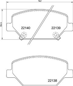 BREMBO P 07 007 — Колодки тормозные дисковые