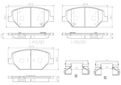 BREMBO P07007N — Колодки тормозные дисковые