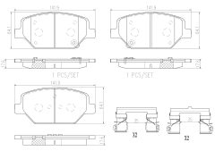 BREMBO P07007NX — Колодки тормозные дисковые