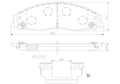 BREMBO P09006N — Колодки тормозные дисковые