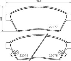 BREMBO P 09 009 — Колодки тормозные дисковые