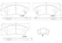 BREMBO P09009N — Колодки тормозные дисковые