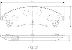 BREMBO P09019N — Колодки тормозные дисковые