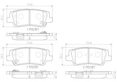 BREMBO P09023N — Plăcuțe de frână disc
