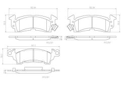 BREMBO P10017N — Колодки тормозные дисковые