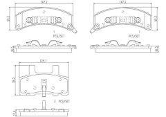BREMBO P10021N — Колодки тормозные дисковые