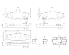 BREMBO P10025N — Plăcuțe de frână disc
