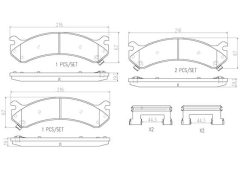 BREMBO P10026N — Plăcuțe de frână disc