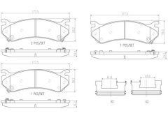 BREMBO P10027N — Plăcuțe de frână disc