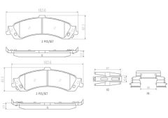 BREMBO P10040N — Plăcuțe de frână disc