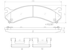 BREMBO P10041N — Plăcuțe de frână disc