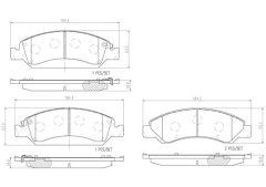 BREMBO P10058N — Plăcuțe de frână disc