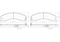 BREMBO P 10 072 — Plăcuțe de frână disc