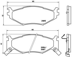 BREMBO P 11 007 — Plăcuțe de frână disc
