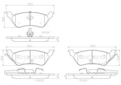 BREMBO P11014N — Колодки тормозные дисковые