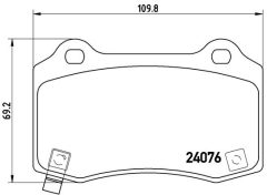 BREMBO P 11 024 — Колодки тормозные дисковые