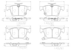 BREMBO P11043N — Plăcuțe de frână disc