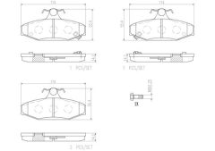 BREMBO P15004N — Plăcuțe de frână disc