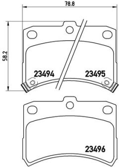 BREMBO P 16 009 — Колодки тормозные дисковые