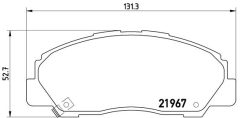 BREMBO P 16 010 — Plăcuțe de frână disc