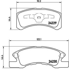 BREMBO P 16 011 — Колодки тормозные дисковые