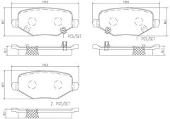 BREMBO P18029N — Колодки тормозные дисковые