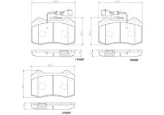 BREMBO P23074N — Plăcuțe de frână disc