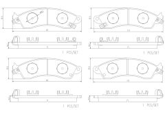 BREMBO P 23 176 — Plăcuțe de frână disc