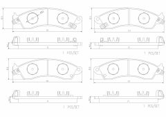 BREMBO P23176N — Plăcuțe de frână disc