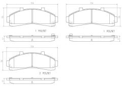 BREMBO P 24 041 — Plăcuțe de frână disc